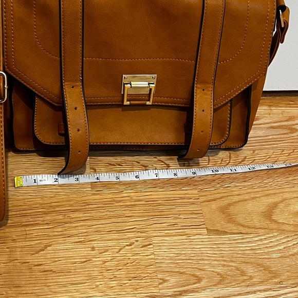 JustFab Camel Pablo Classic Crossbody Bag - Picture 12 of 14